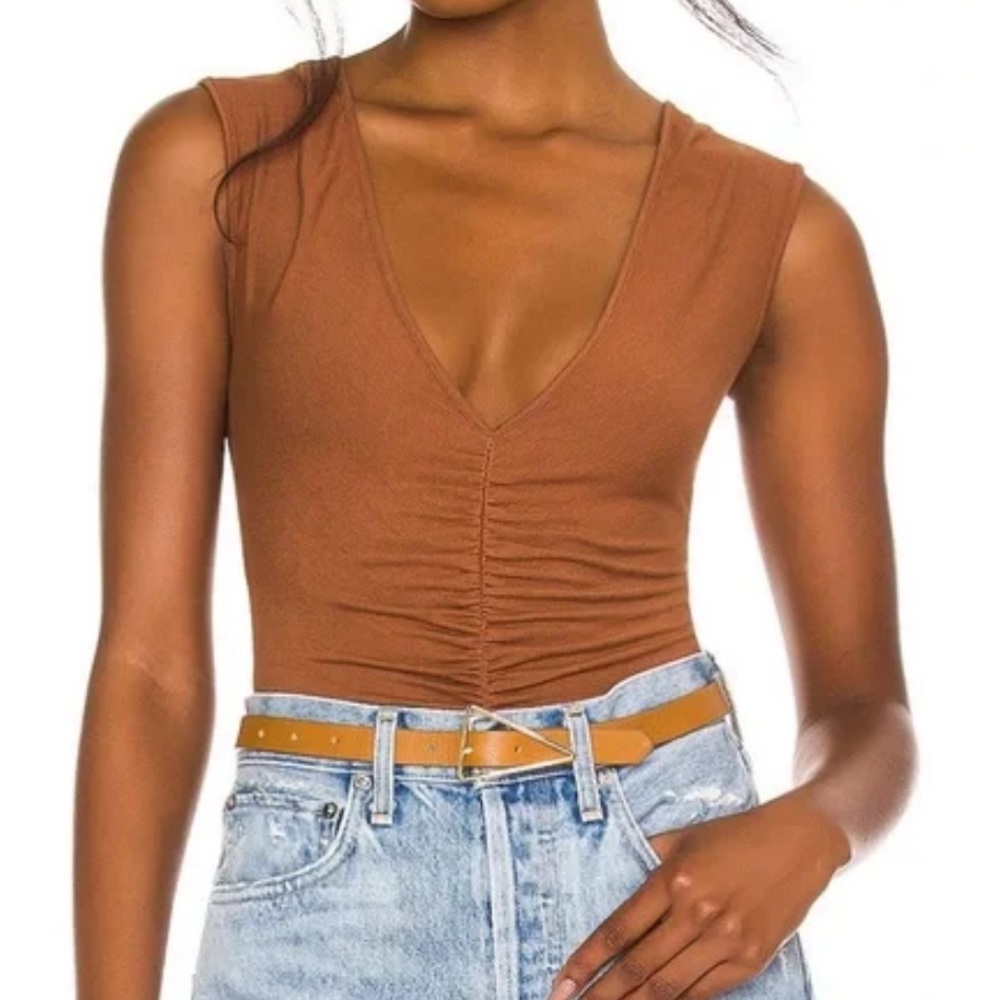AGOLDE Ruched Bodysuit